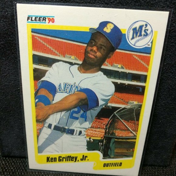 1990 Fleer Ken Griffey Jr #513 2nd Year Seattle Mariners Hall of Fame - Picture 1 of 9